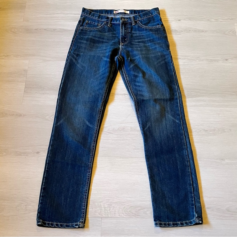 Levi's Boy's 502 Regular Taper Dark Blue Wash Jeans Size 16REG 28WX28L